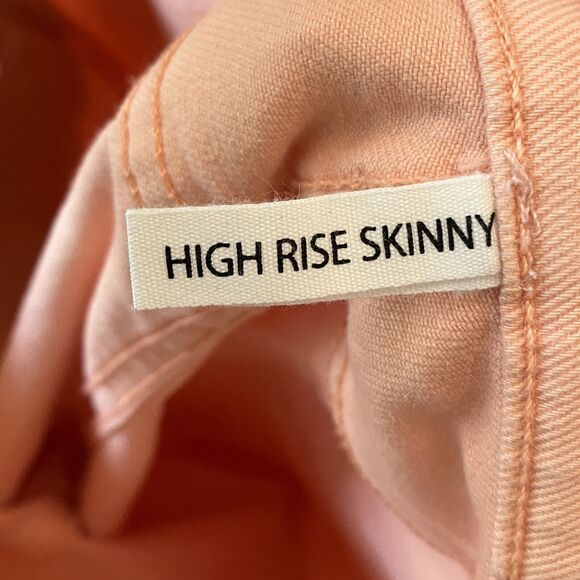 Rag & Bone Jeans Women’s 29 X 26 Peach High Rise Skinny Made USA Spring - Picture 4 of 10